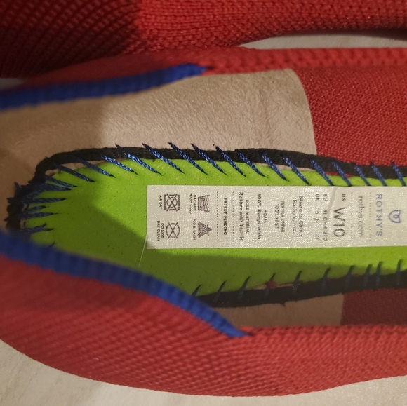 Rothy's The Point in Chili Red Flats - Picture 3 of 5